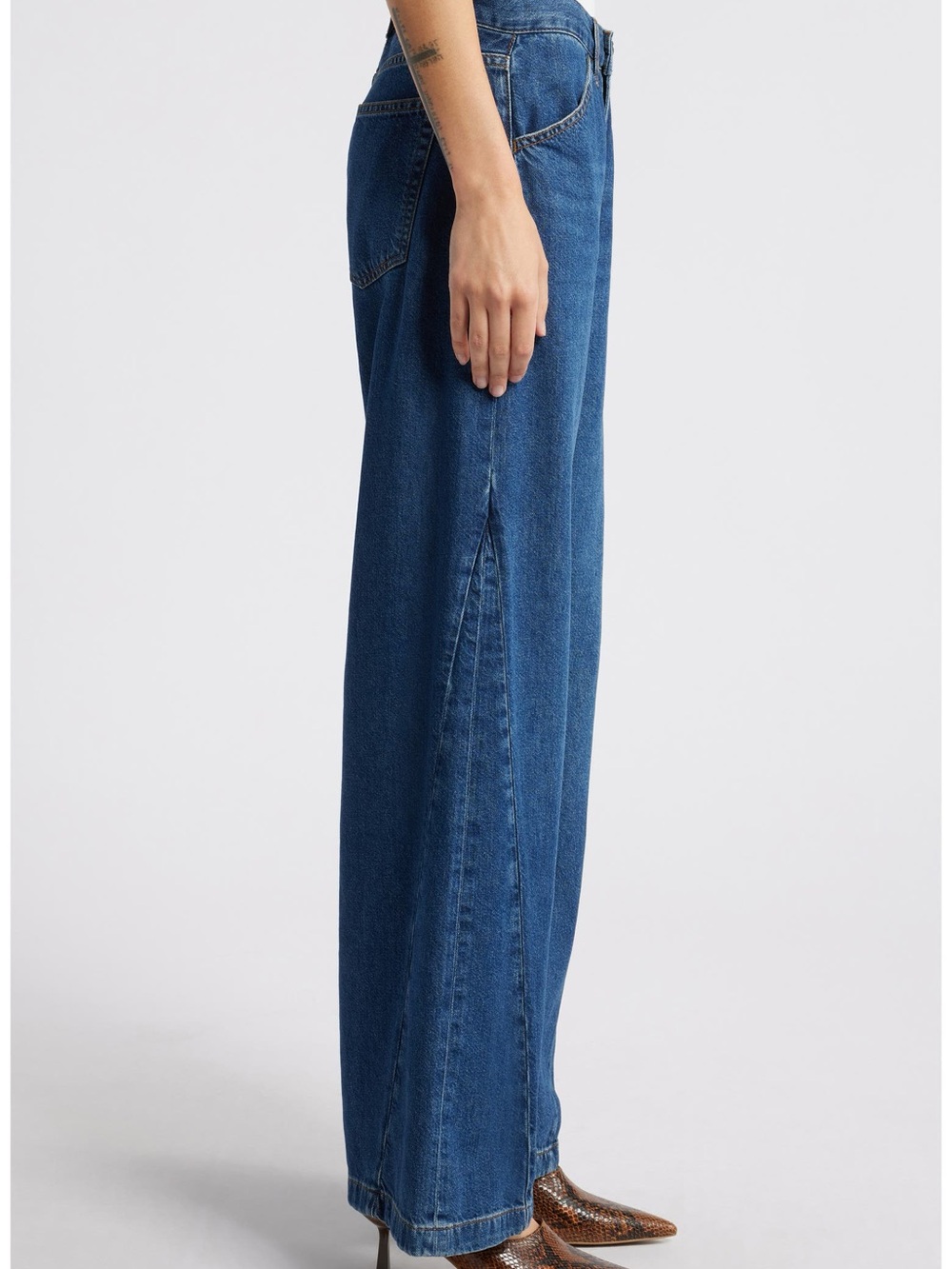 Frame Le Baggy Palazzo Wide Leg Jeans 26 - Picture 3 of 12